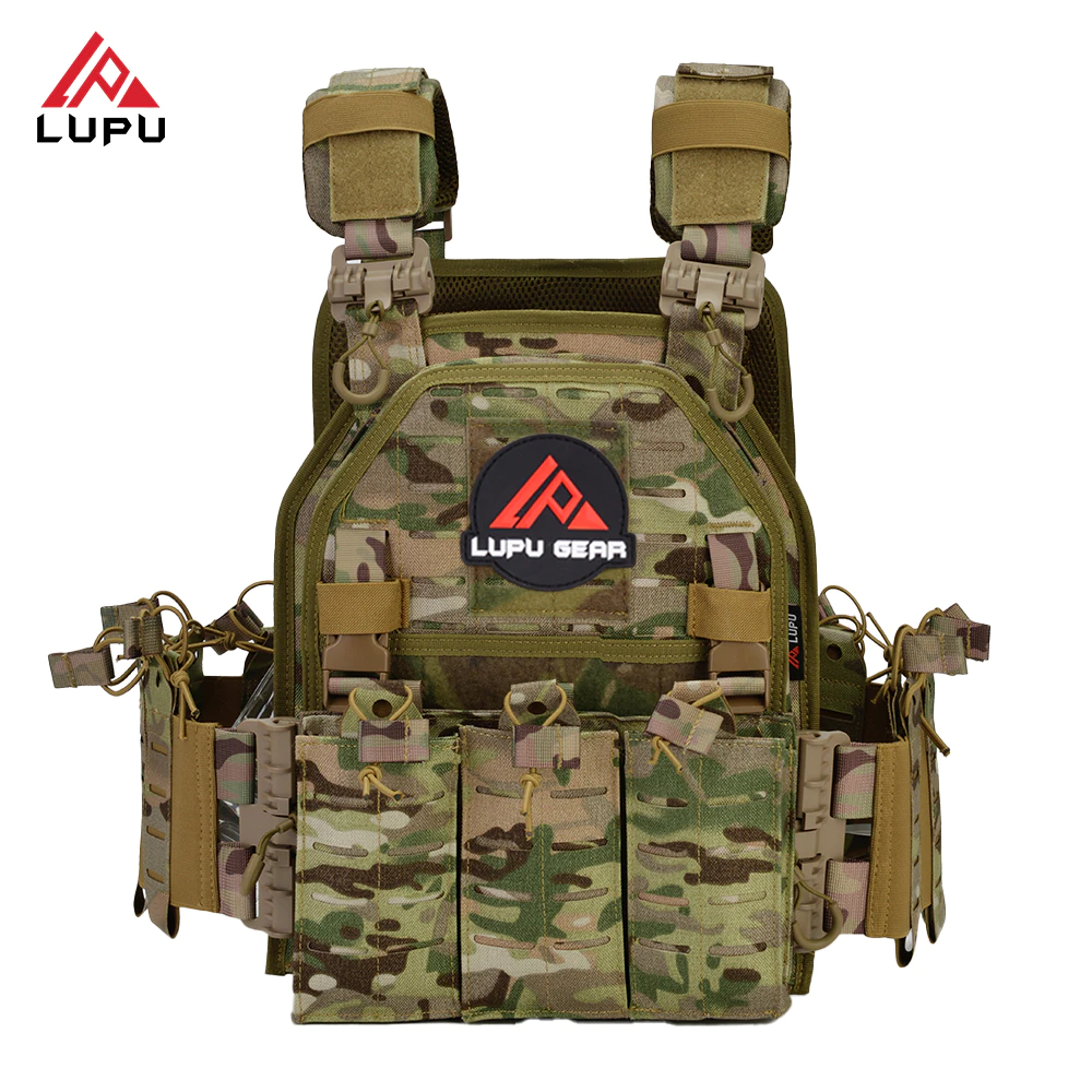 LUPU 1000D Nylon Camo Molle Plate Carrier Vest LP1418