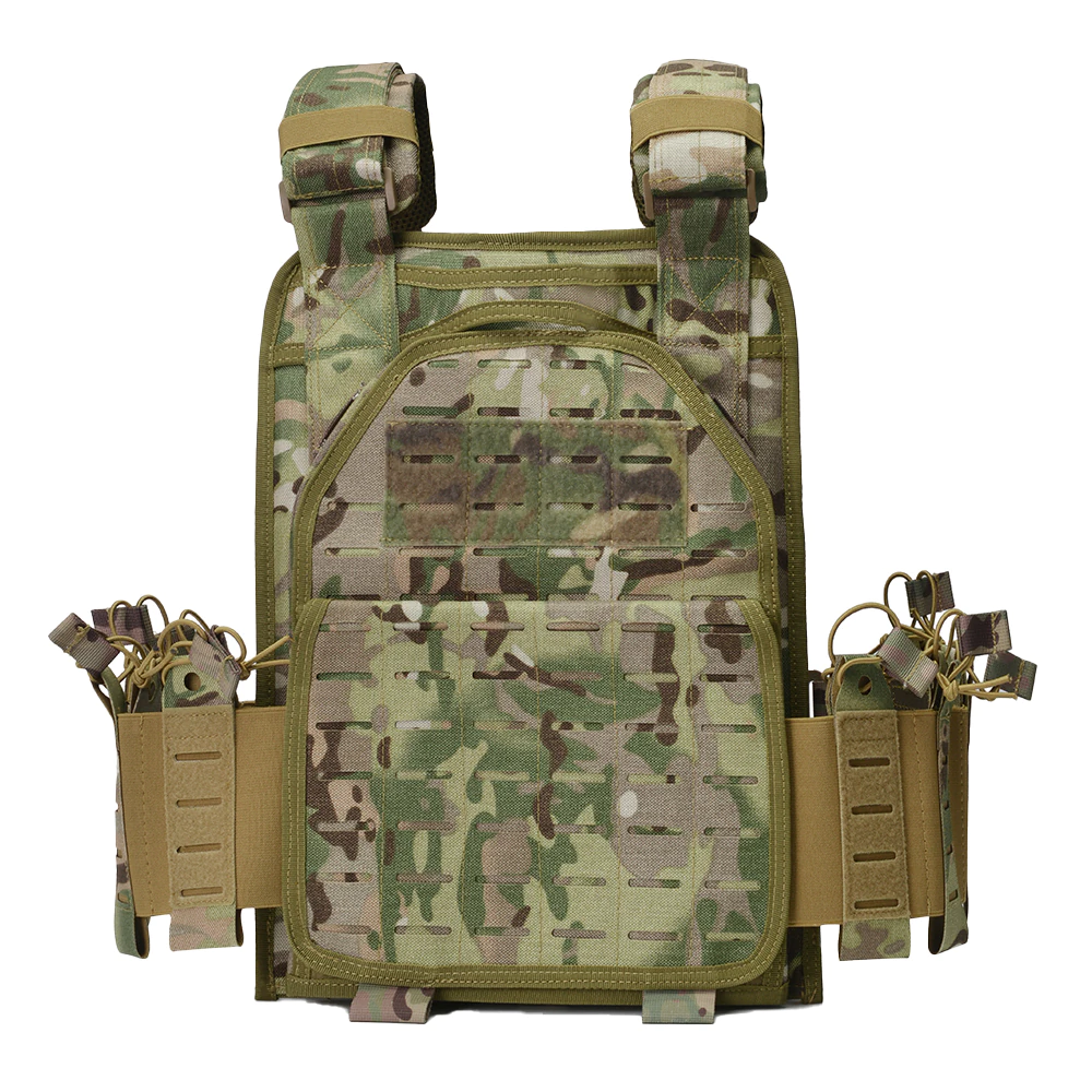 LUPU-1000D-Nylon-Camo-Molle-Plate-Carrier-Vest-LP1418-Rear LUPU 1000D Nylon Camo Molle Plate Carrier Vest LP1418 Rear