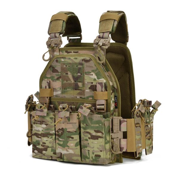 gilet porte-plaque de camouflage