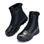 black-combat-boots