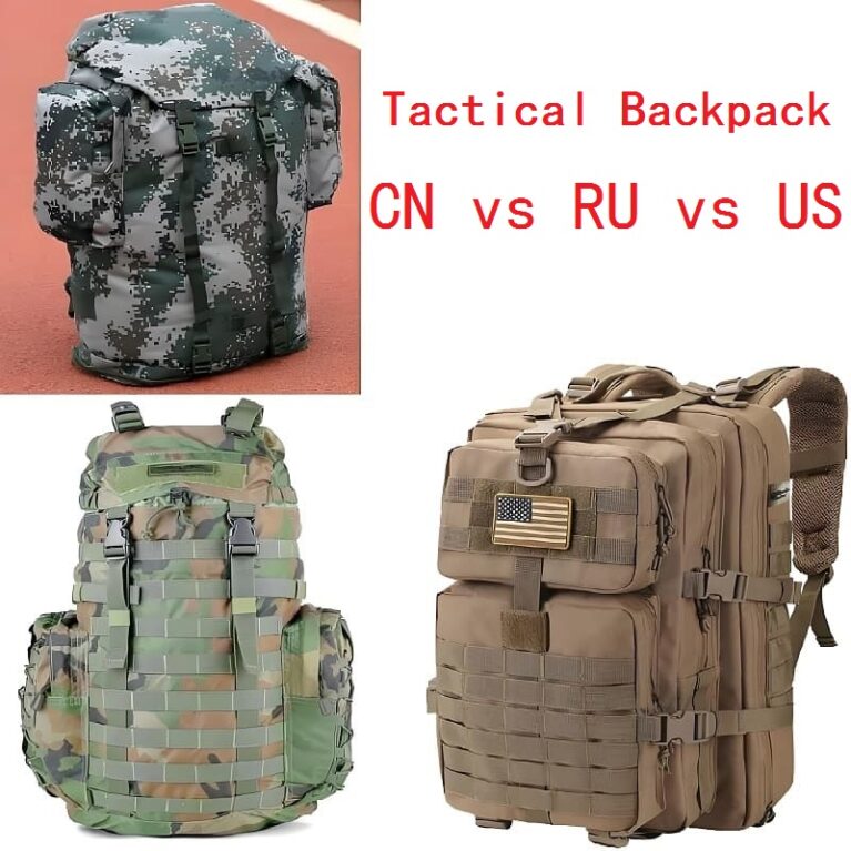 mochila militar US vs RU vs CN