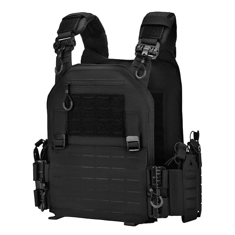 Black Molle Body Armor Vest