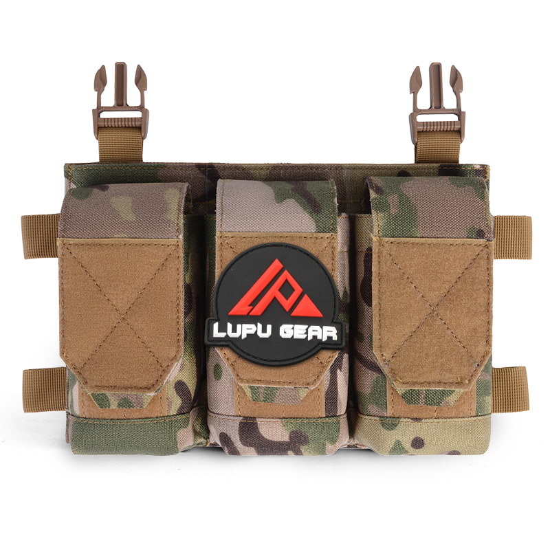 Portacargador triple desmontable con hebilla universal Portacargador triple desmontable con hebilla universal