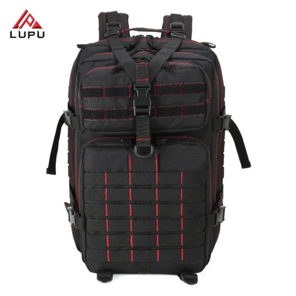 LUPU 45L Black Oxford Molle 3D Tactical Backpack BL129