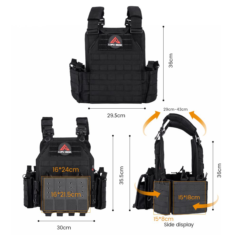 LUPU Military Tactical Vest With Plate LP1918 05 LUPU Military Tactical Vest With Plate LP1918 05