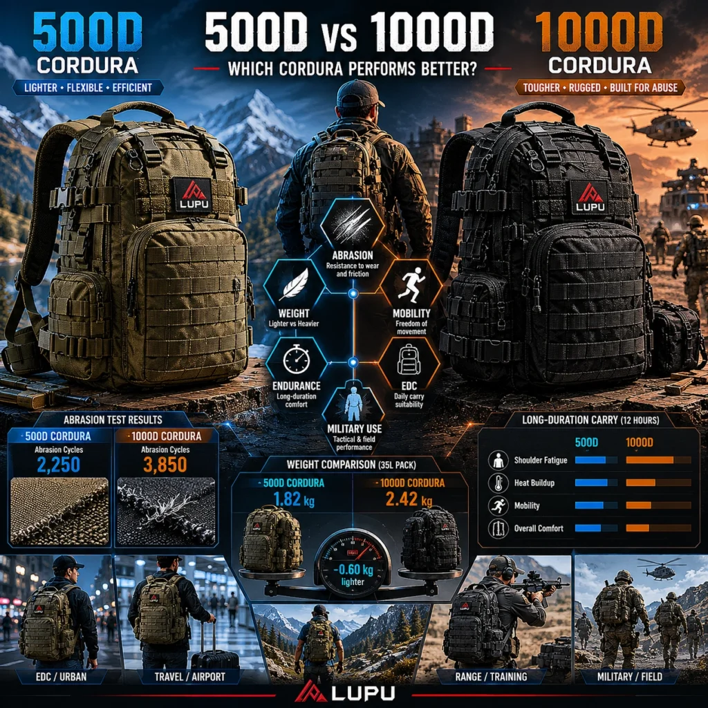 500D vs 1000D Cordura