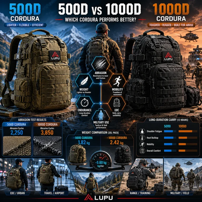 500D vs 1000D Cordura