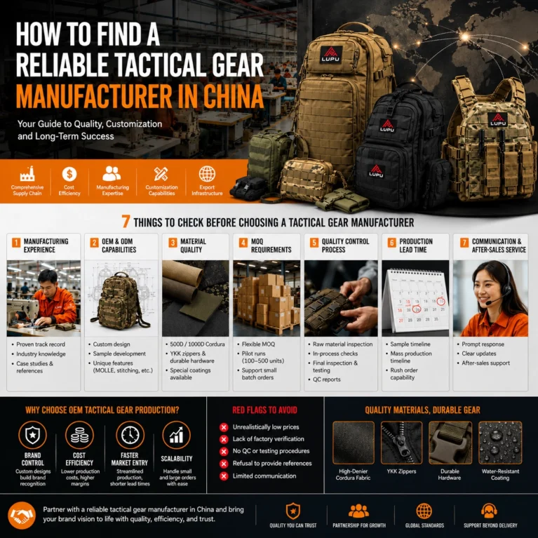 tactical gear manufacturer China