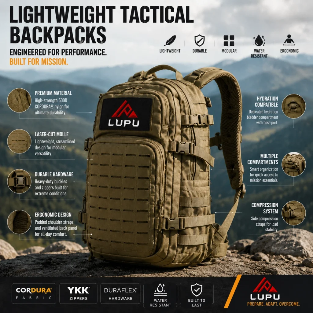 Lightweight Tactical Backpacks