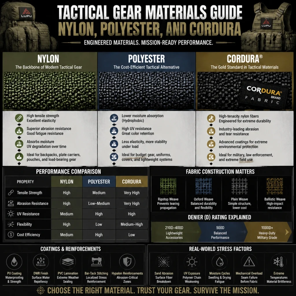 Tactical Gear Materials Guide - Nylon, Polyester, and Cordura