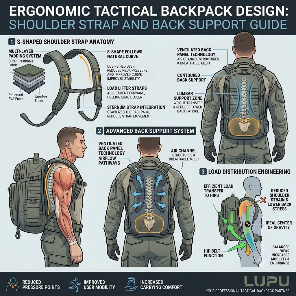 Ergonomic Tactical Backpack Design