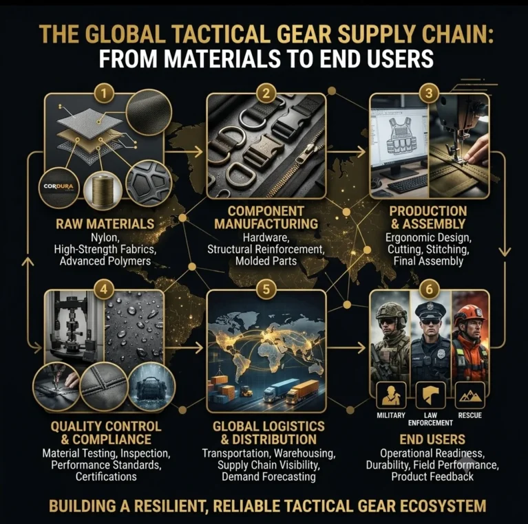 How the Global Tactical Gear Supply Chain Works from Materials to End Users