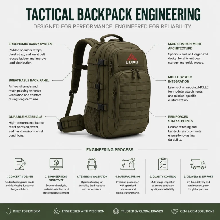 Tactical Backpack Engineering: How Manufacturers Create High-Performance Packs?