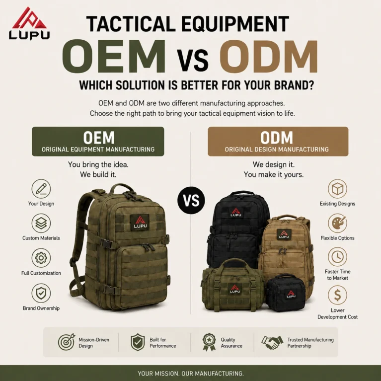 Tactical Equipment OEM vs ODM - Which Solution Is Better for Your Brand