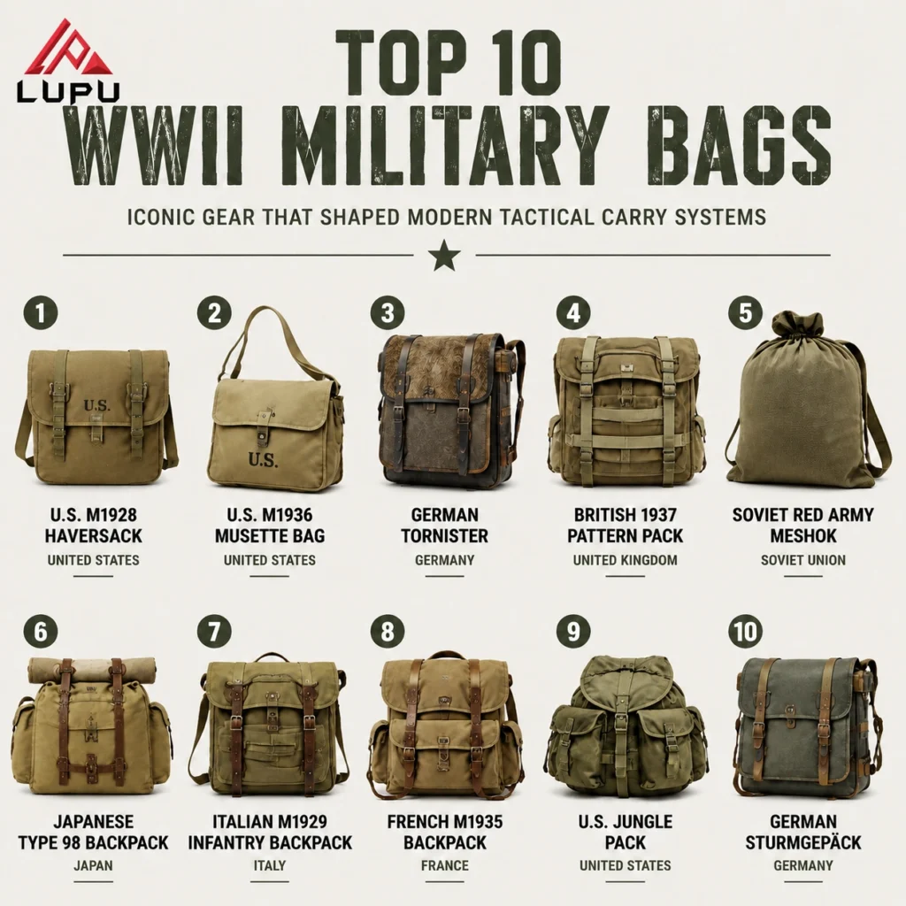 Top 10 WWII Military Bags: Iconic Gear That Shaped Modern Tactical Carry Systems
