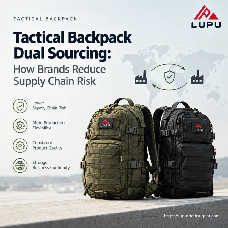 Tactical Backpack Dual Sourcing - How Brands Reduce Supply Chain Risk