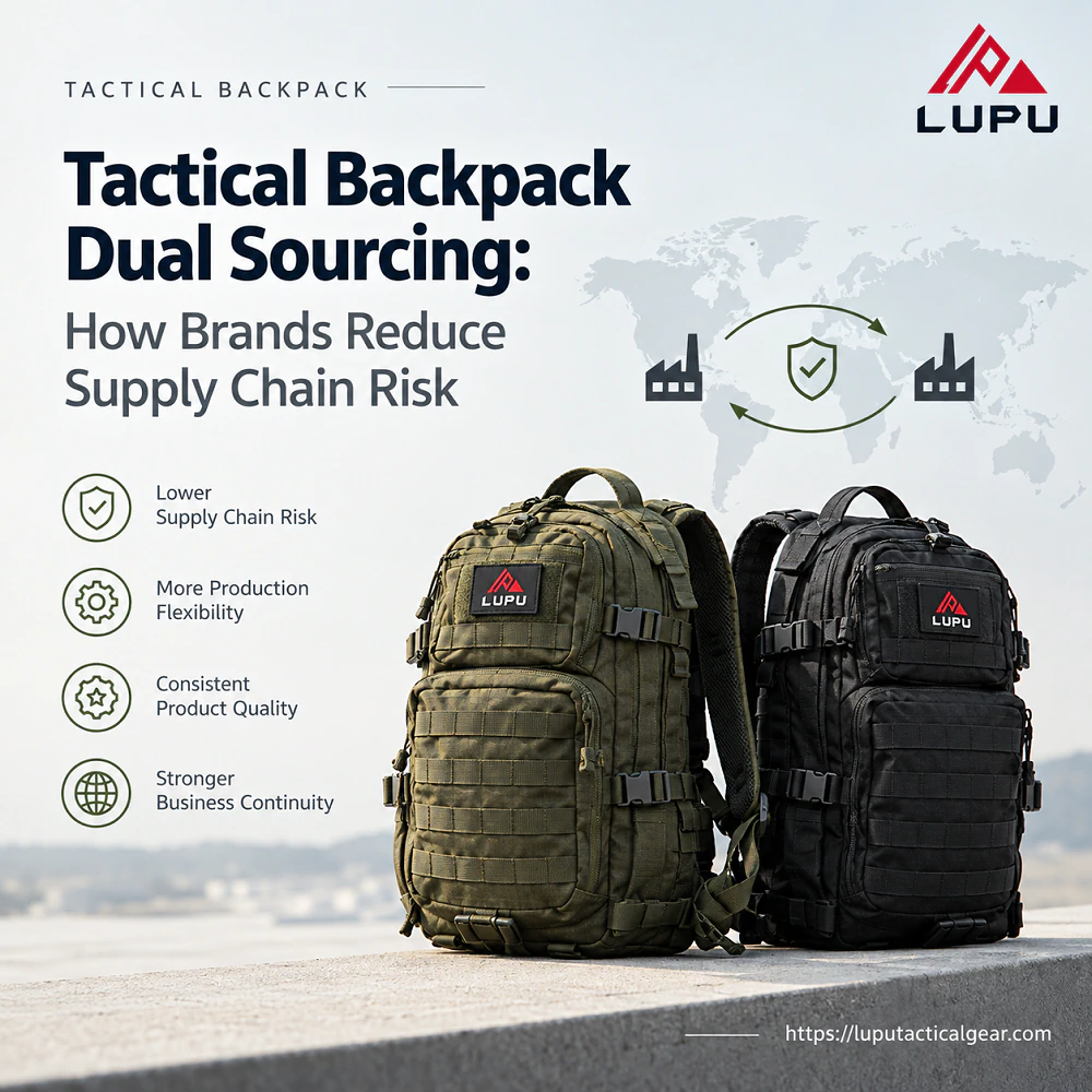 Tactical Backpack Dual Sourcing - How Brands Reduce Supply Chain Risk