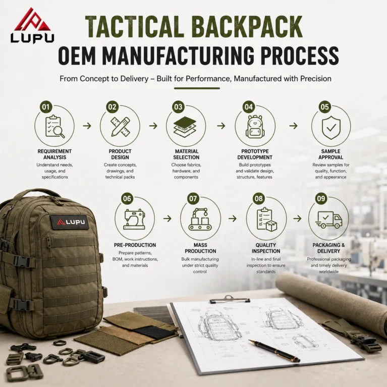 Tactical Backpack Manufacturing Process: OEM Production Overview