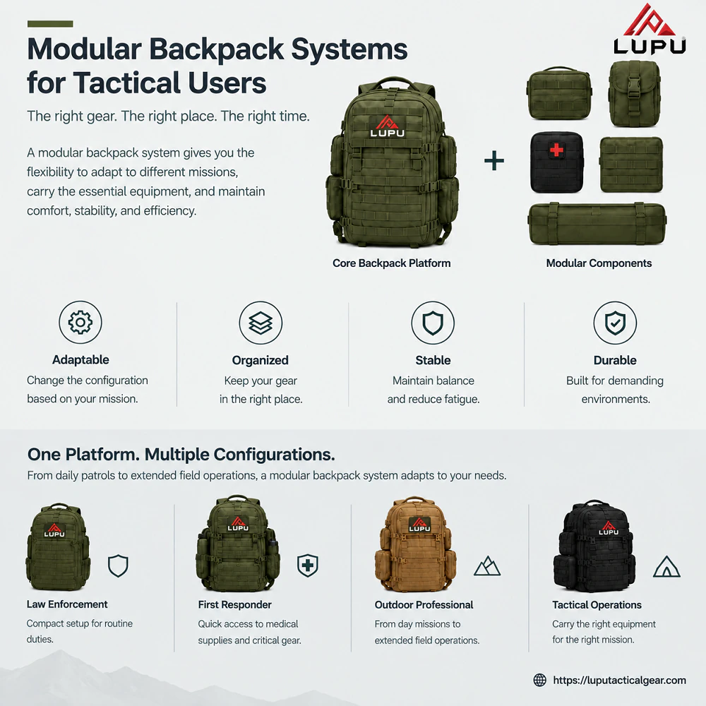 Why Modular Backpack Systems Are Important for Tactical Users