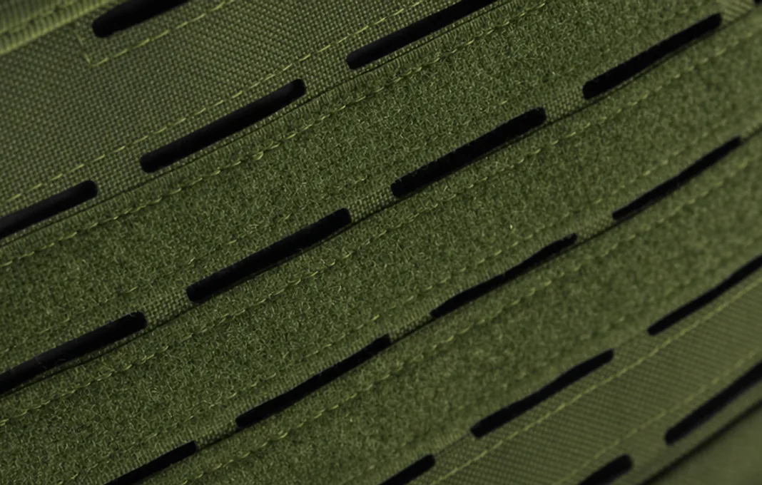 Laser cut MOLLE with hook and loop