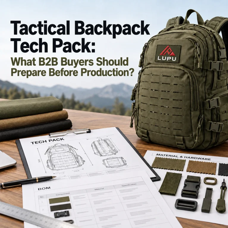 Tactical Backpack Tech Pack - What B2B Buyers Should Prepare Before Production
